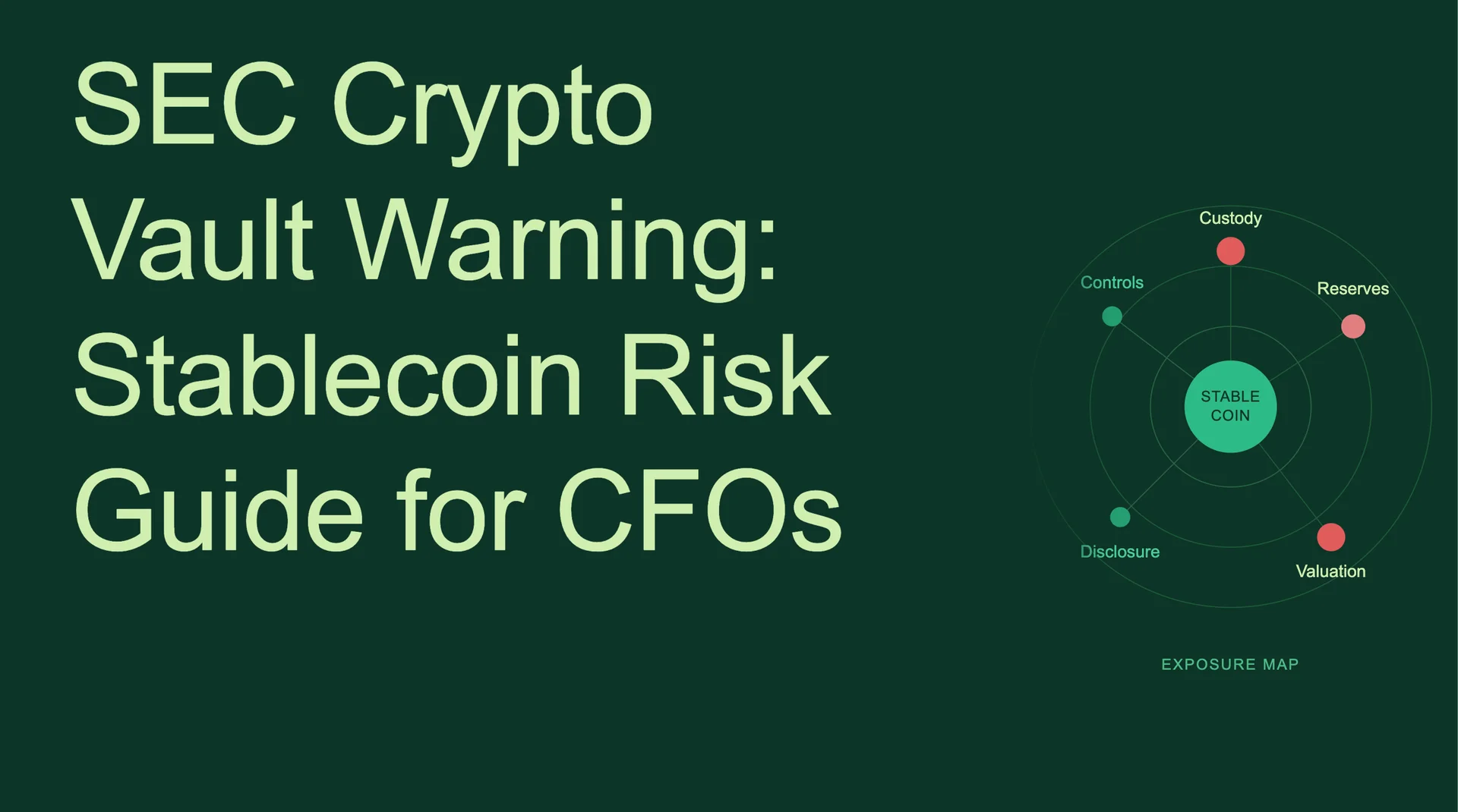 SEC Crypto Vault Warning: Stablecoin Risk Guide for CFOs