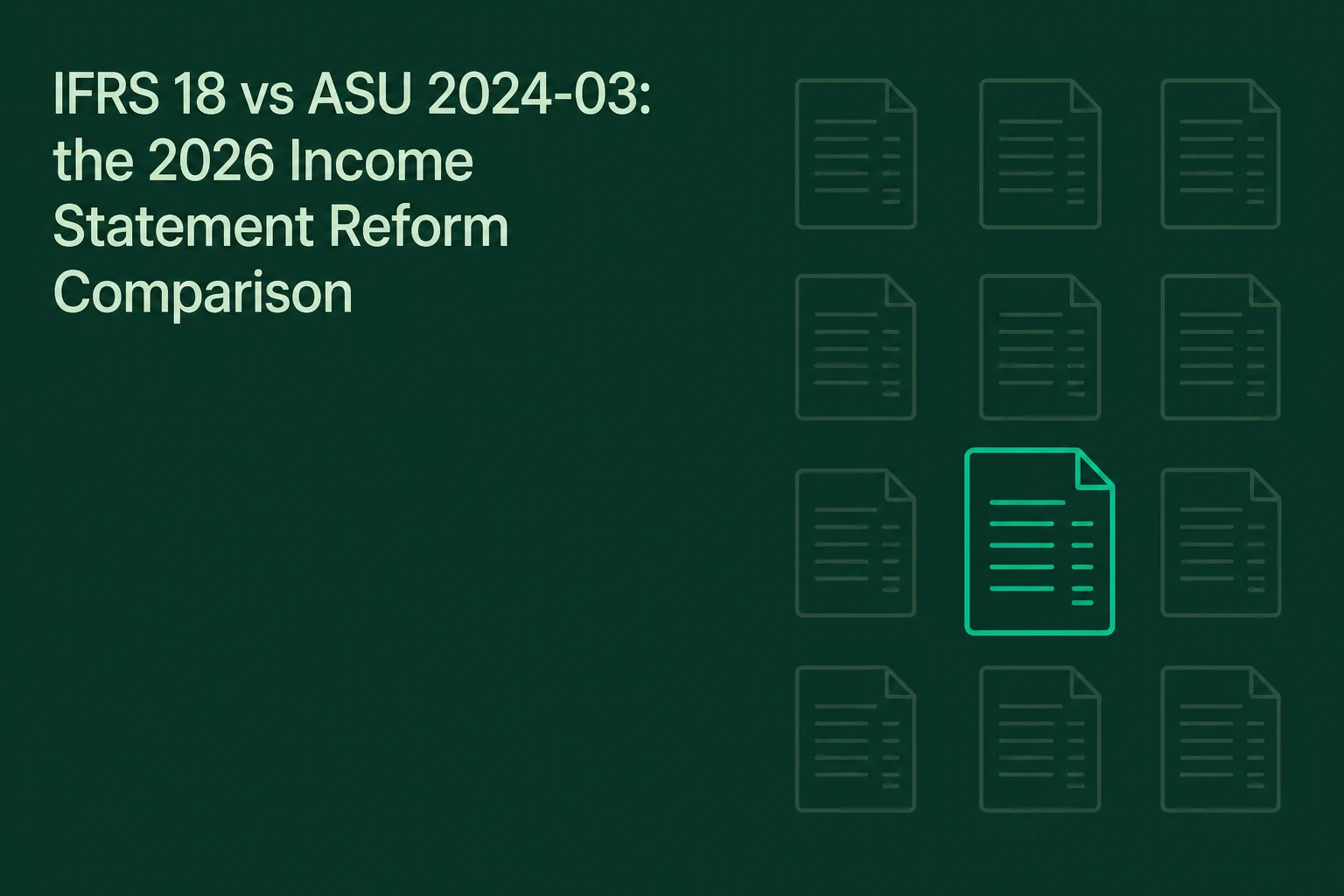 IFRS 18 vs ASU 2024-03: The 2026 Income Statement Reform Comparison