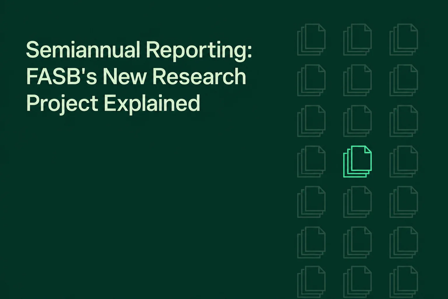 Semiannual Reporting: FASB's New Research Project Explained