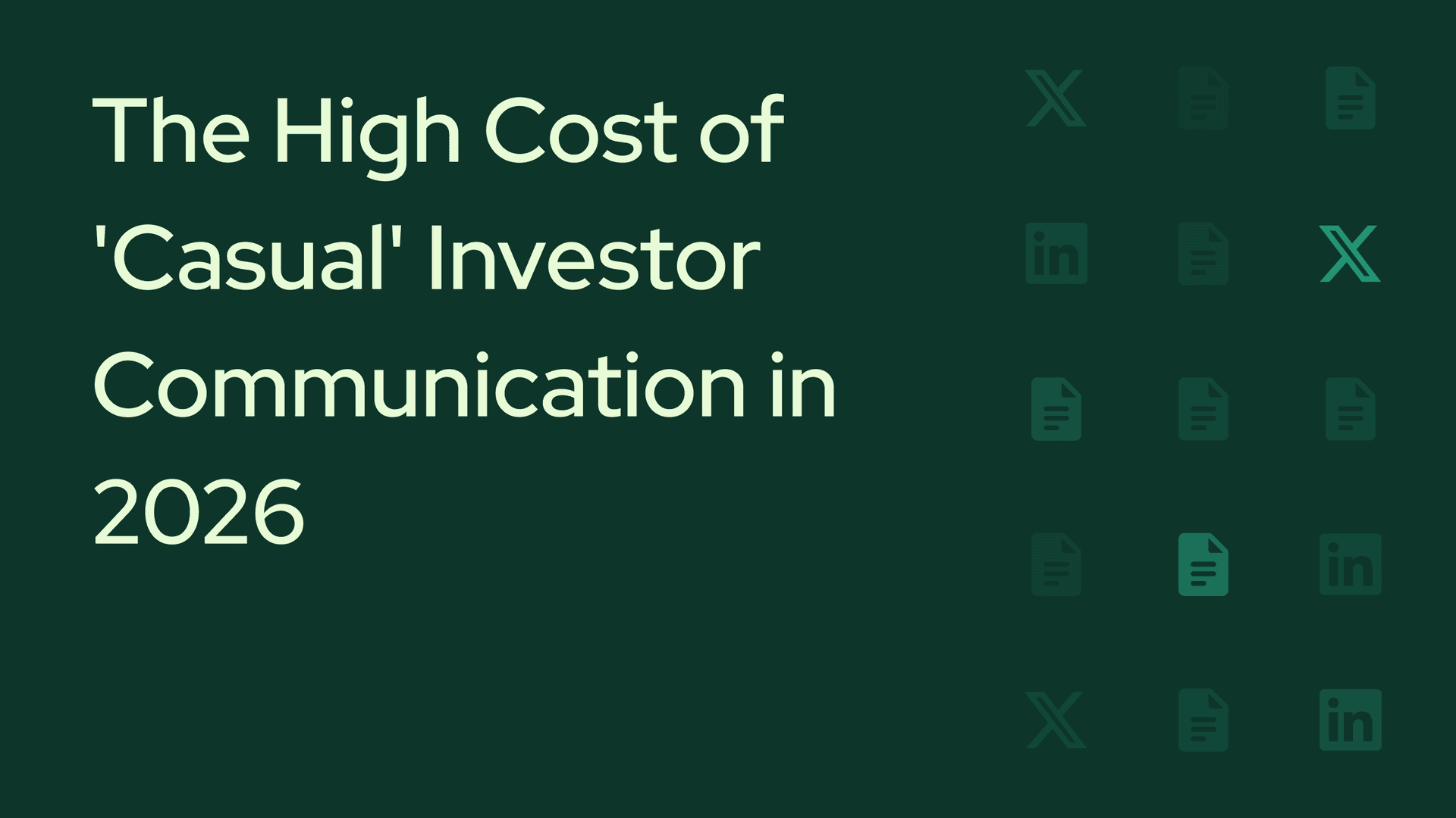 Is It a Tweet or a Solicitation? The High Cost of 'Casual' Investor Communication in 2026.