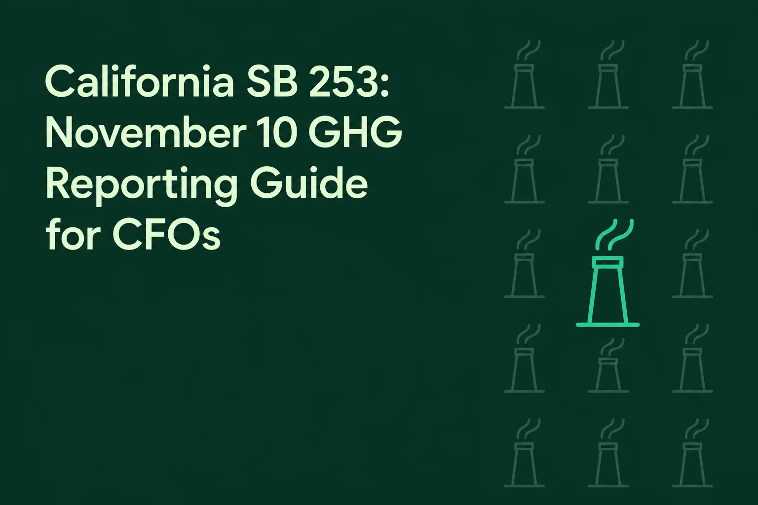 California SB 253: November 10 GHG Reporting Guide for CFOs