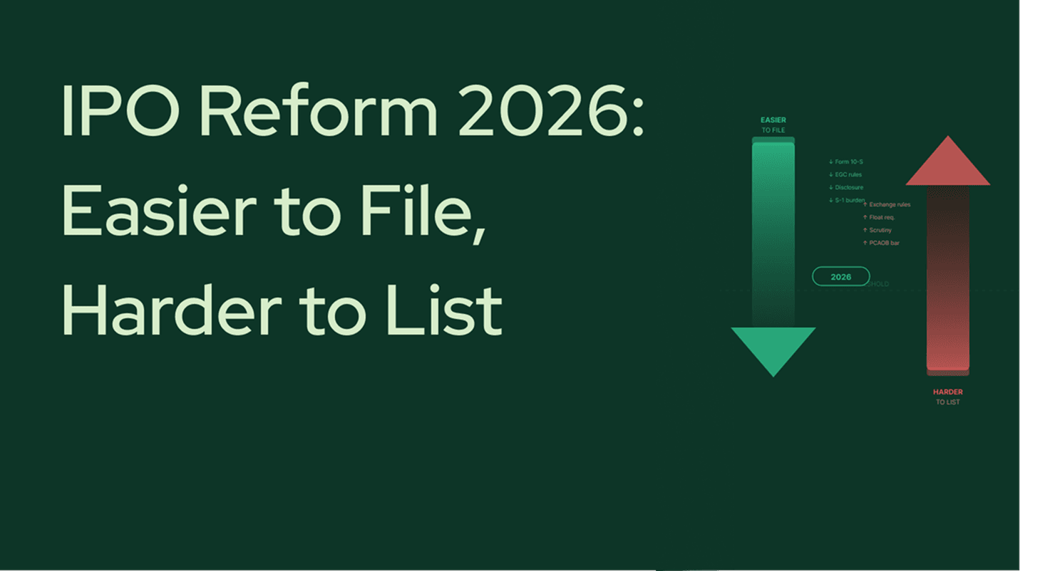 IPO Reform 2026: Easier to File, Harder to List