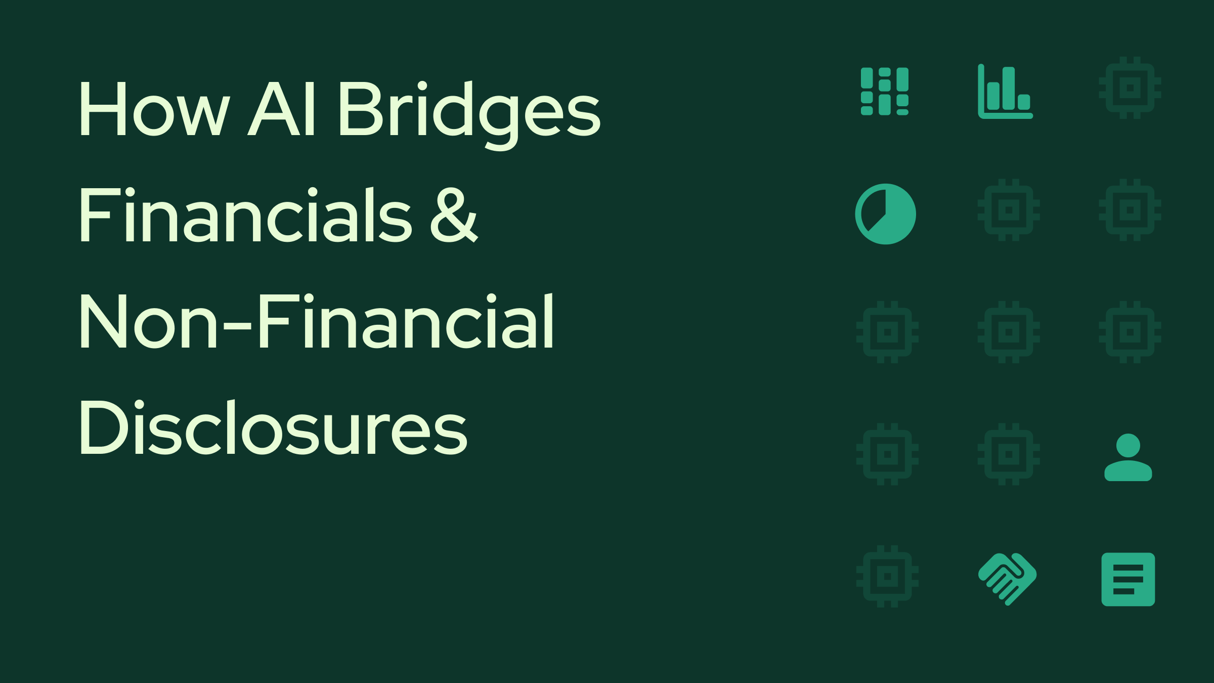 Mind the Gap: How AI Bridges the Disconnect Between Financial and Non-Financial Disclosures